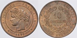 F-135 - Troisième République - Cérès - 10 c. - 1892 A