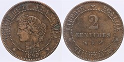 F-109 - Troisième République - Cérès - 2 c. - 1890 A