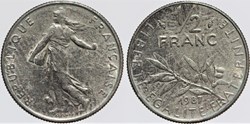 F-198 - Roty - 1/2 fr. - 1987 signature en relief