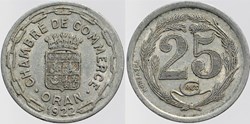 Algérie - Oran - C.C. - 25 centimes