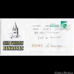 2015 - Enveloppe pré-timbrée, Banassac