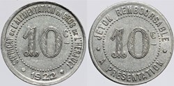 34 - Herault - S.A. - 10 centimes 1922