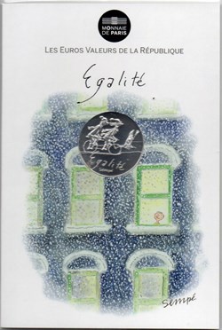 2014 - 10 euro Sempé - Egalité, hiver