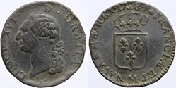 Dy 1714 - Louis XVI - Sol - 1784, Toulouse