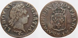 Dy 1701 - Louis XV - Liard - 1770, Besançon