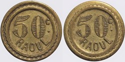 Jeton à consommer - 50 centimes