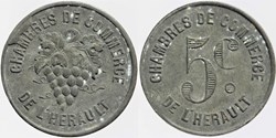34 - Herault - C.C. - 5 centimes