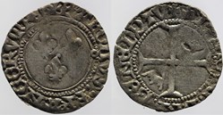 Dy 0465 - Charles VII - Petit blanc aux lis - Toulouse