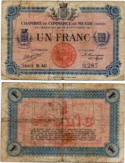 1 franc C.C.M. - Série B40