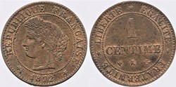 F-104 - Troisième République - Cérès - 1 c. - 1872 K