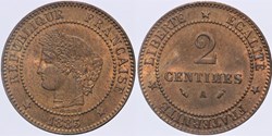 F-109 - Troisième République - Cérès - 2 c. - 1883 A