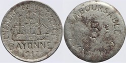 64 - Bayonne - 5 centimes