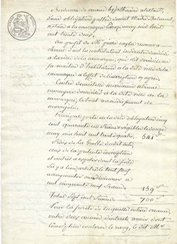 1834 - Créance hypothécaire