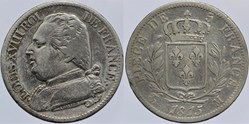F-308 - Louis XVIII - 5 francs - 1815 Toulouse