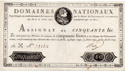 Assignat de 50 livres - 30 avril 1792