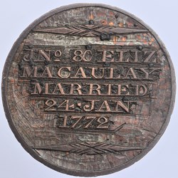 Médaille de mariage (?) famille Macaulay