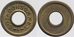 Jeton à consommer - 50 centimes