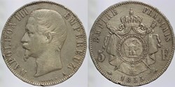 F-330 - Second Empire - 5 francs - 1855 A