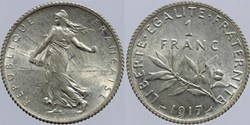 F-217 - Roty - 1 fr. - 1917