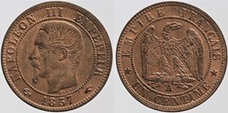 F-102 - Second Empire - 1 centime - 1857 A