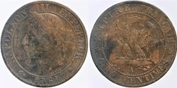 F-117 - Second Empire - 5 centimes - 1861 A