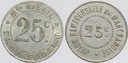 34 - St-Mathieu-de-Tréviers - 25 centimes