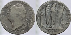 R-46 - Louis XVI - Ecu - 1792, Toulouse