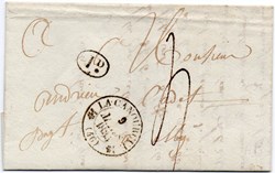 1835 - Cahet type 12 + décime rural