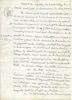 1837 - Conseil Municipal de Banassac