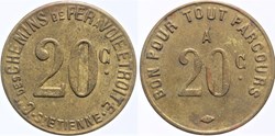 42 - St-Etienne - C.C.F. - 20 centimes