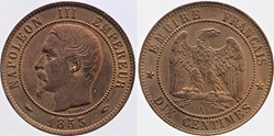 F-133 - Second Empire - 10 centimes - 1853 A