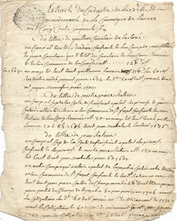 1556 et 1777 - copie extrait de cadastre
