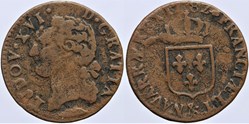 Dy 1715 - Louis XVI - 1/2 sol - 1782, Aix