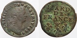 Dy 1589 - Louis XIV - Liard - 1699, Aix