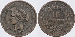 F-135 - Troisième République - Cérès - 10 c. - 1890 A