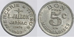 16 - Jarnac - 5 centimes