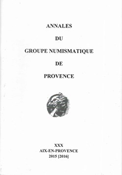 2015 - Annales du groupe numismatique de Provence