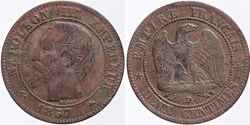 F-107 - Second Empire - 2 centimes - 1857 D