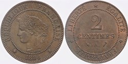F-109 - Troisième République - Cérès - 2 c. - 1896 A