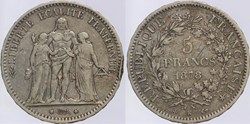F-334 - Troisième République - Dupré - 5 francs - 1878 K