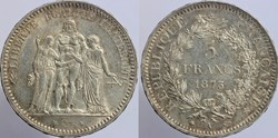 F-334 - Troisième République - Dupré - 5 francs - 1873 A