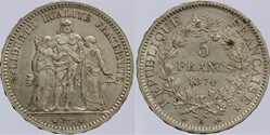 F-334 - Troisième République - Dupré - 5 francs - 1874 A