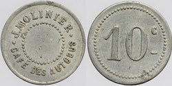 34 - Montpellier - Café des Autobus - 10 centimes