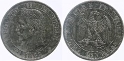 F-117 - Second Empire - 5 centimes - 1862 A