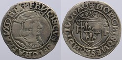 Dy 0811 - François Ier - 1/2 teston - Dijon