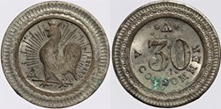 Jeton à consommer - 30 centimes