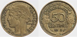F-192 - Morlon - 50 c. - 1932 coin bouché