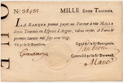 Banque Royale - 1000 livres tournois