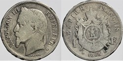 F-215 - Second Empire - 1 franc, 1868 BB