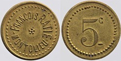 11 - Montolieu - F. Ratie - 5 centimes